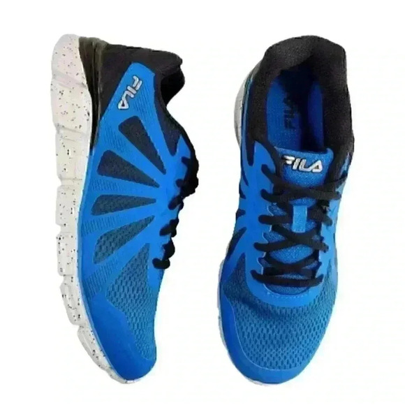 Fila Kids Fraction 2 Sneakers Size 7 Blue Lace Up - Picture 3 of 12